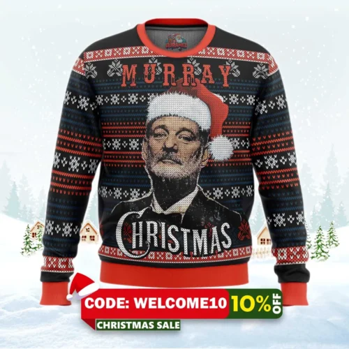 murray xmas ugly christmas sweater 1
