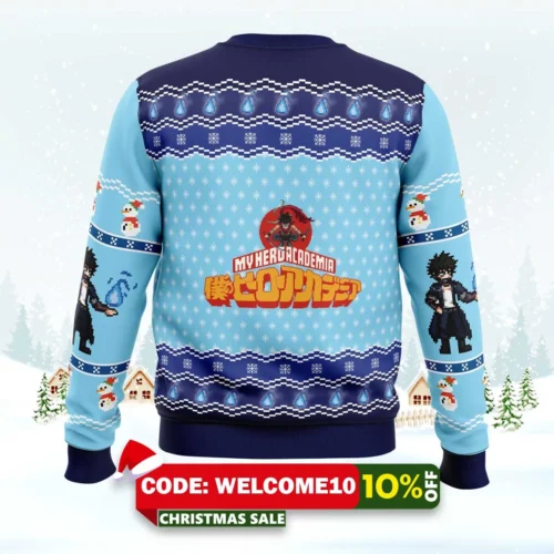 my hero academia dabi blueflame ugly christmas sweater 2