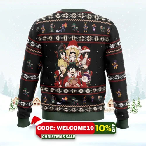 My Hero Academia Holiday Sweater 1 my hero academia holiday sweater 2