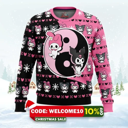my melody sanrio ugly christmas sweater 1