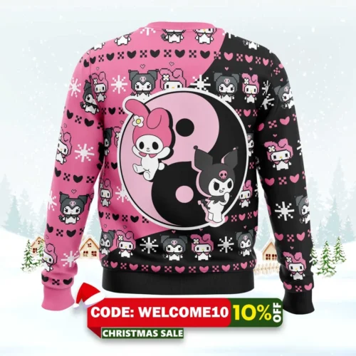 my melody sanrio ugly christmas sweater 2