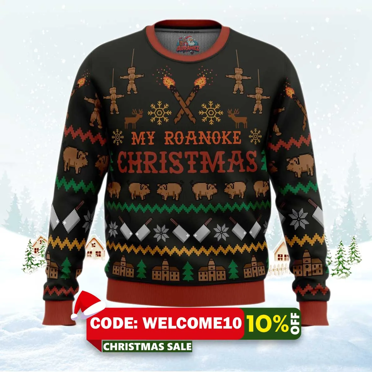 my roanoke christmas american horror story ugly christmas sweater 1 my roanoke christmas american horror story ugly christmas sweater 1