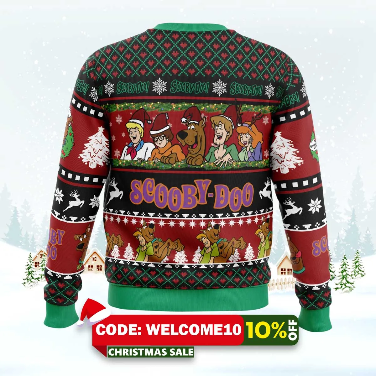mystery inc christmas scooby doo ugly christmas sweater 2 mystery inc christmas scooby doo ugly christmas sweater 2