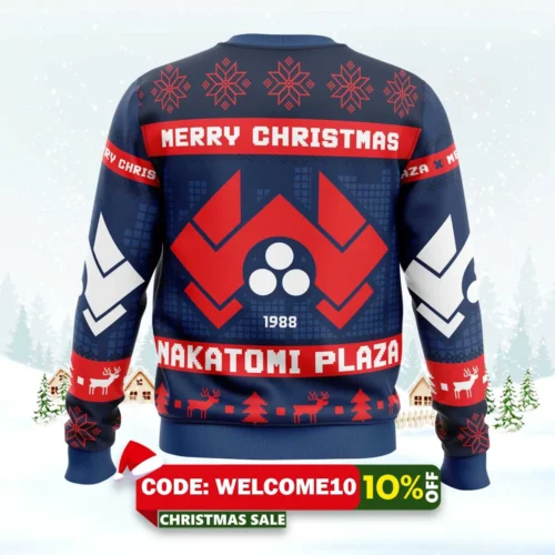 nakatomi plaza die hard ugly christmas sweater 2