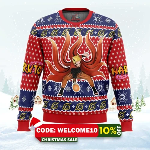 naruto baryon ugly christmas sweater 1