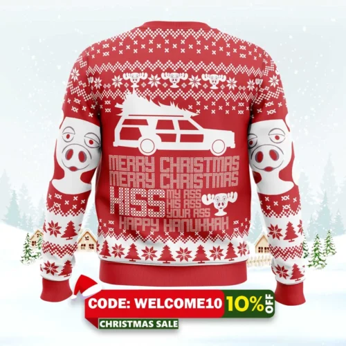 national lampoon's christmas new year winter vacation ugly christmas sweater 2