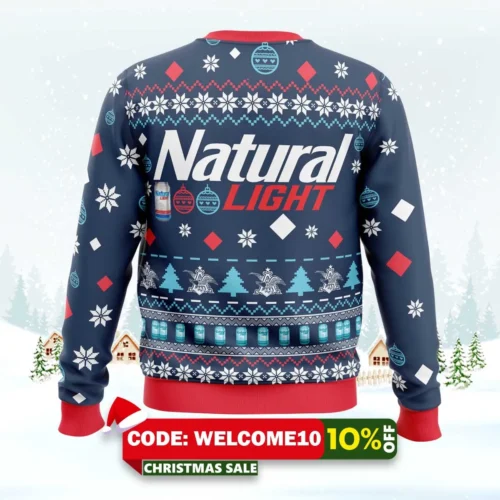 natural light beer ugly christmas sweater 2