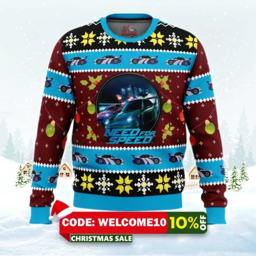 need for speed ugly christmas sweater 1