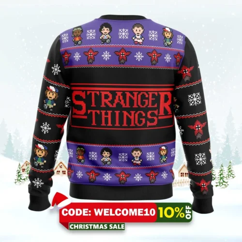 netflix stranger things ugly christmas sweater funny xmas gift christmas sweater 2