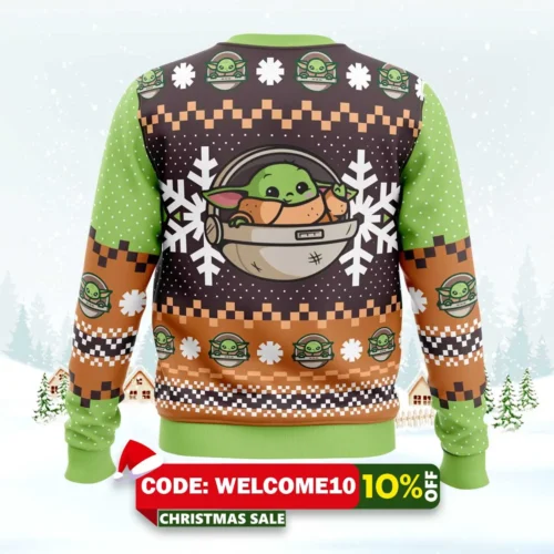 new baby yoda star wars ugly christmas sweater 2