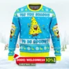 nickelodeon cartoons tis the season to be spongy ugly christmas sweater 1