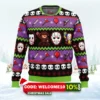nightmares on halloween ugly christmas sweater 1