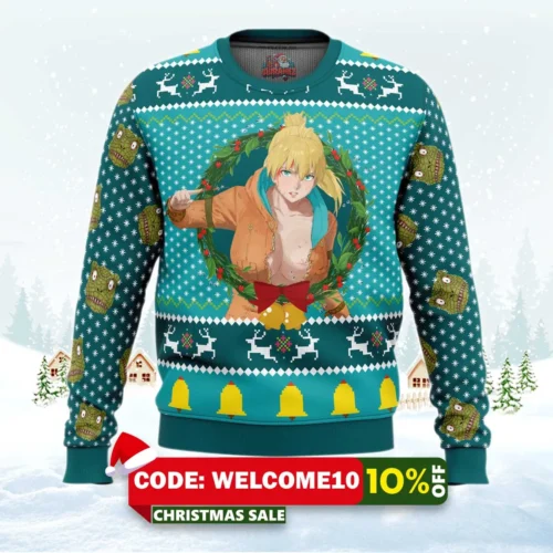 nikaido dorohedoro ugly christmas sweater 1