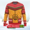 nine tails chakra mode naruto ugly christmas sweater 1