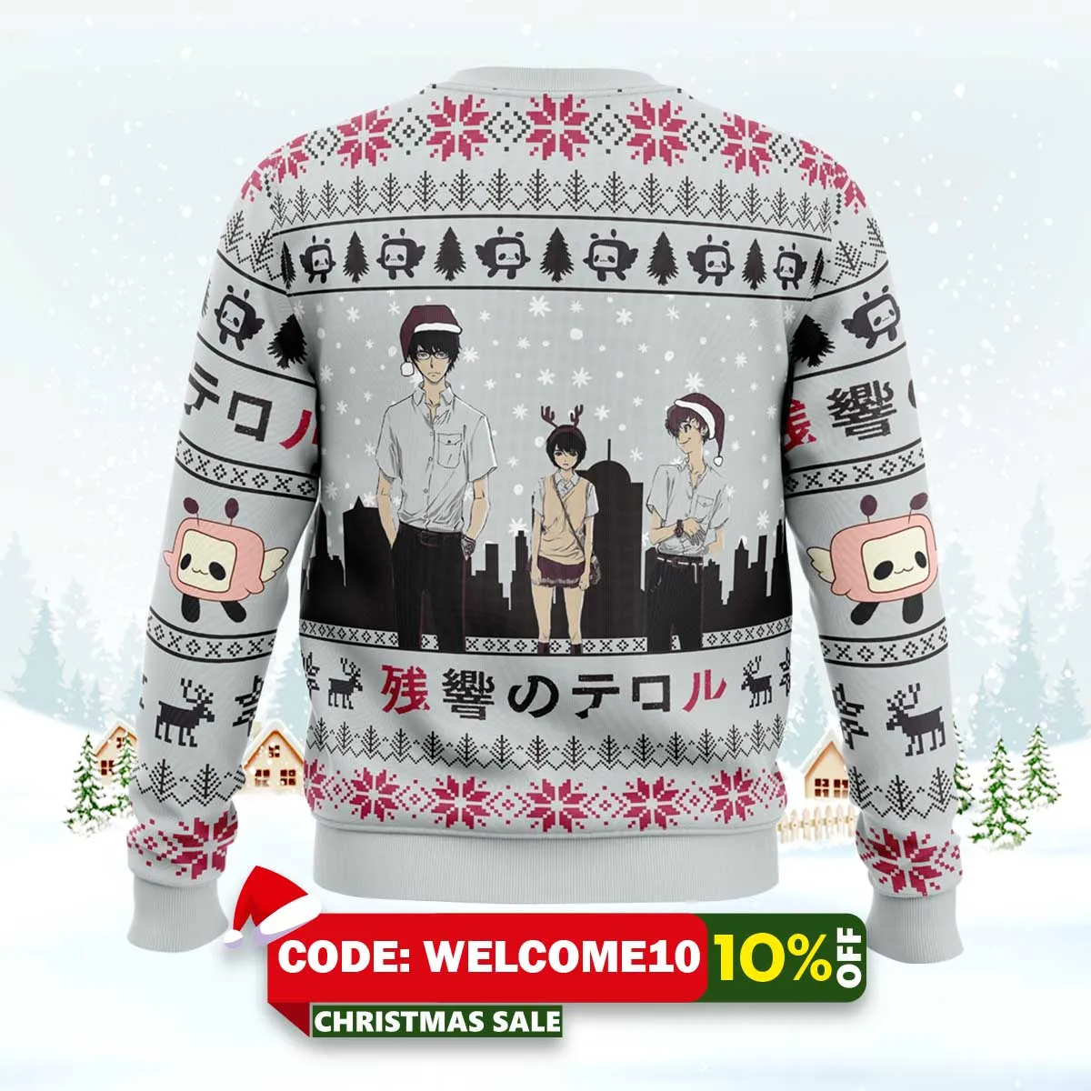 nine x lisa x twelve terror in resonance ugly christmas sweater 2 nine x lisa x twelve terror in resonance ugly christmas sweater 2
