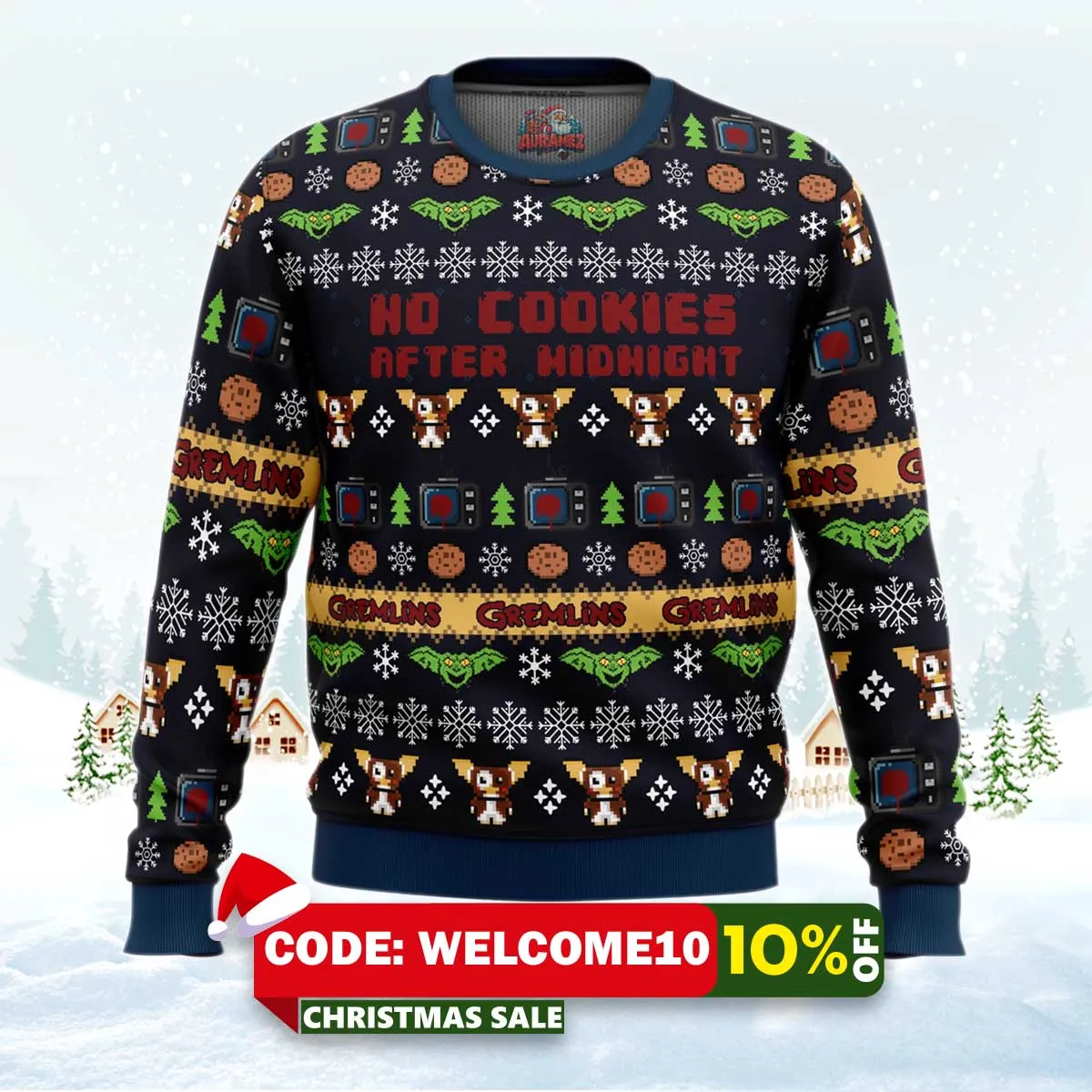 no cookies after midnight gremlins ugly christmas sweater 1 no cookies after midnight gremlins ugly christmas sweater 1