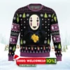 no face gold nuggets spirited away ugly christmas sweater 1