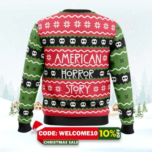normal sweaters scare me american horror story ugly christmas sweater 2