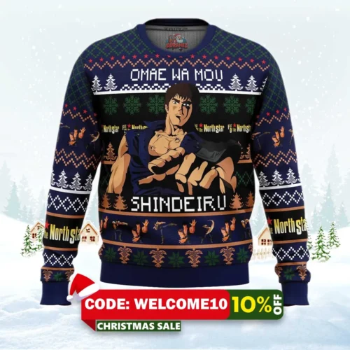 omaewamou shindeiru fist of the north star ugly christmas sweater 1