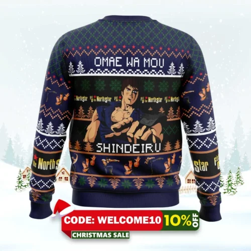omaewamou shindeiru fist of the north star ugly christmas sweater 2