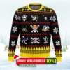 one piece one piece flags ugly christmas sweater 1