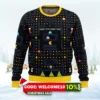 pac man ready for christmas ugly christmas sweater 1