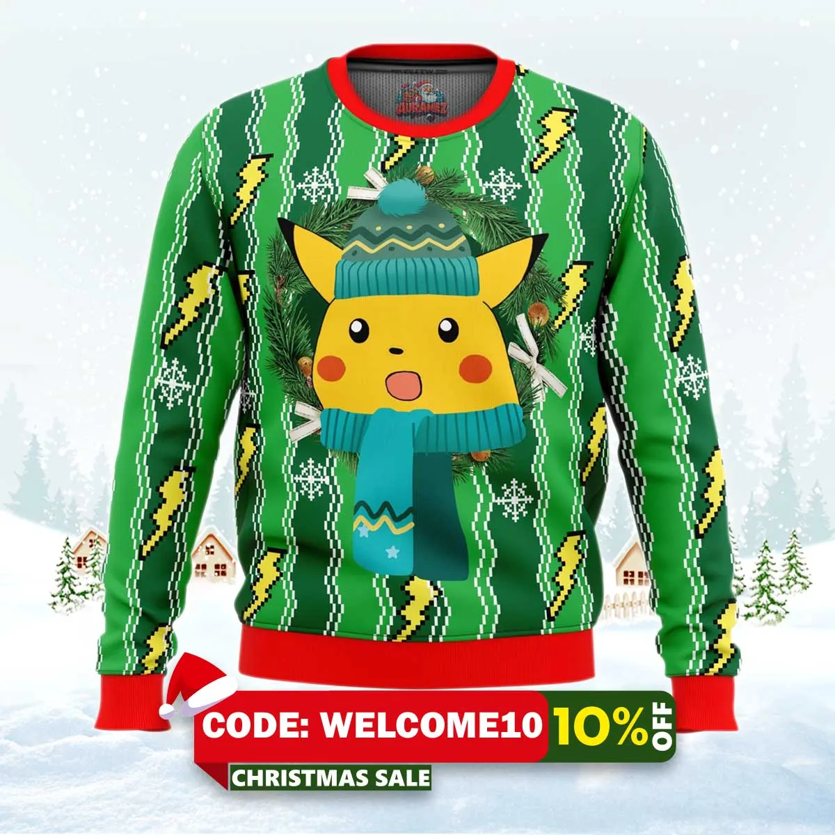 pikachu pokemon ugly christmas sweater 1 pikachu pokemon ugly christmas sweater 1
