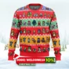 pixel smash super smash bros ugly christmas sweater 1