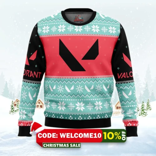play as one valorant ugly christmas sweater 1