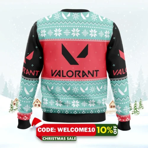 play as one valorant ugly christmas sweater 2