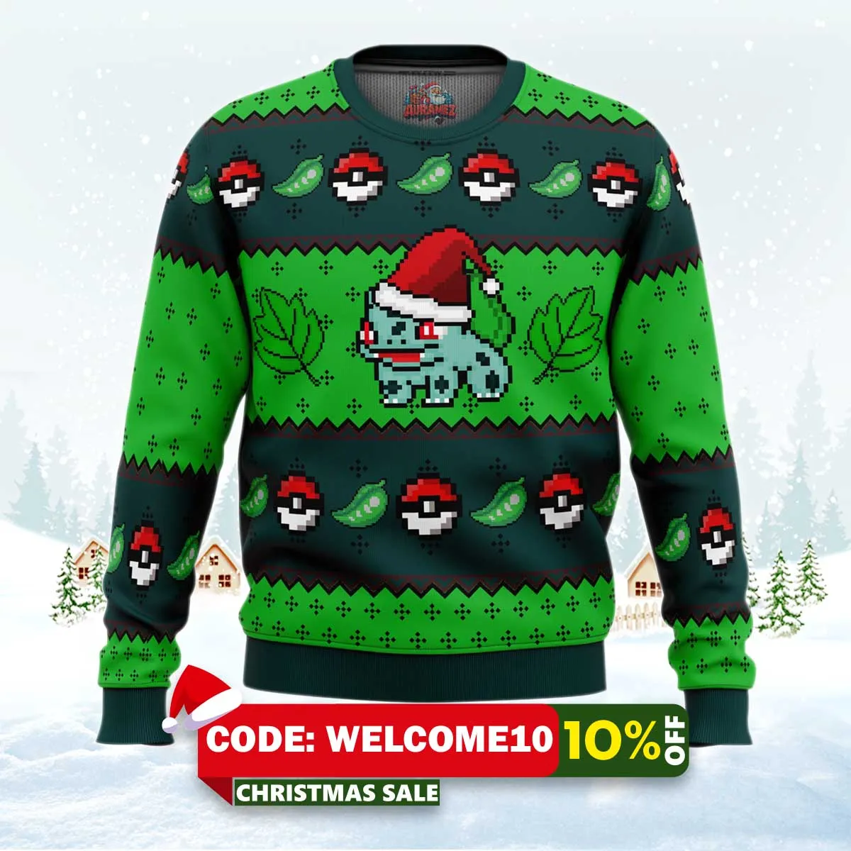 pokemon bulbasaur ugly christmas sweater 1 pokemon bulbasaur ugly christmas sweater 1