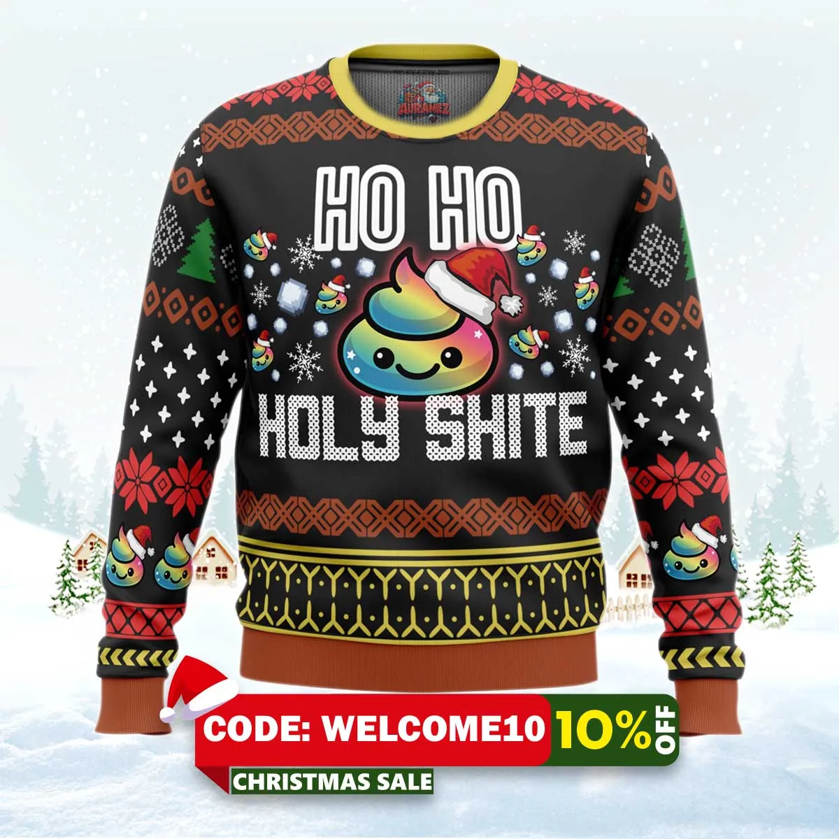 poop ugly christmas sweater 1 poop ugly christmas sweater 1
