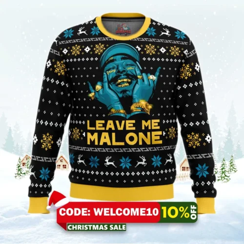 post malone ugly christmas sweater 1