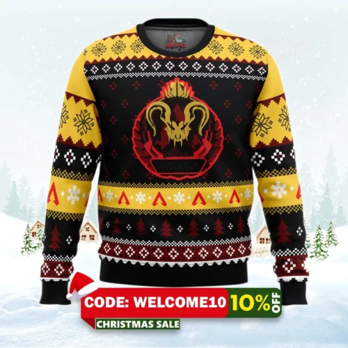 predator rank apex legends ugly christmas sweater 1