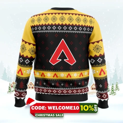 predator rank apex legends ugly christmas sweater 2
