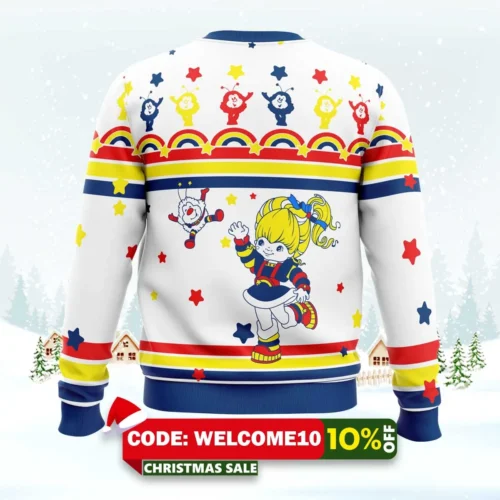 rainbow brite ugly christmas sweater 2