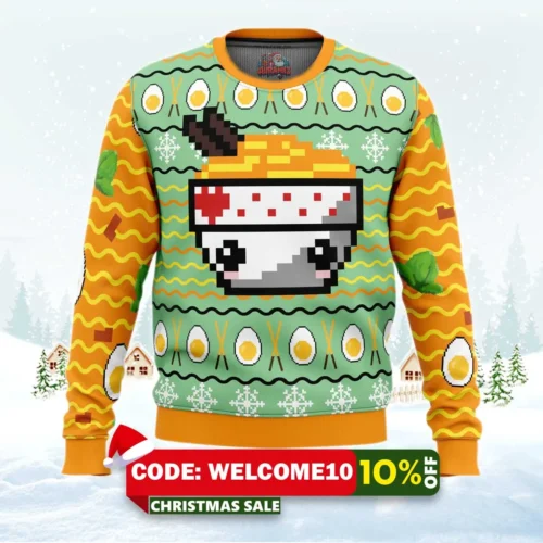 ramen ugly christmas sweater 1