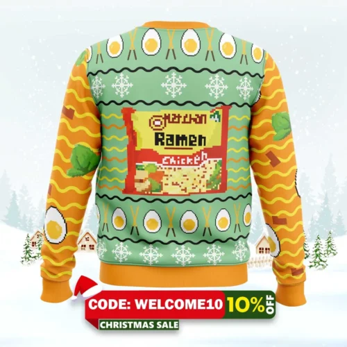 ramen ugly christmas sweater 2