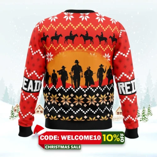 red dead redemption ugly christmas sweater 2