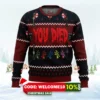 resident evil you died ugly christmas sweater 1