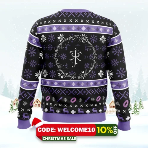 Ring Language Lord Of The Ring Ugly Christmas Sweater 1 ring language lord of the ring ugly christmas sweater 2