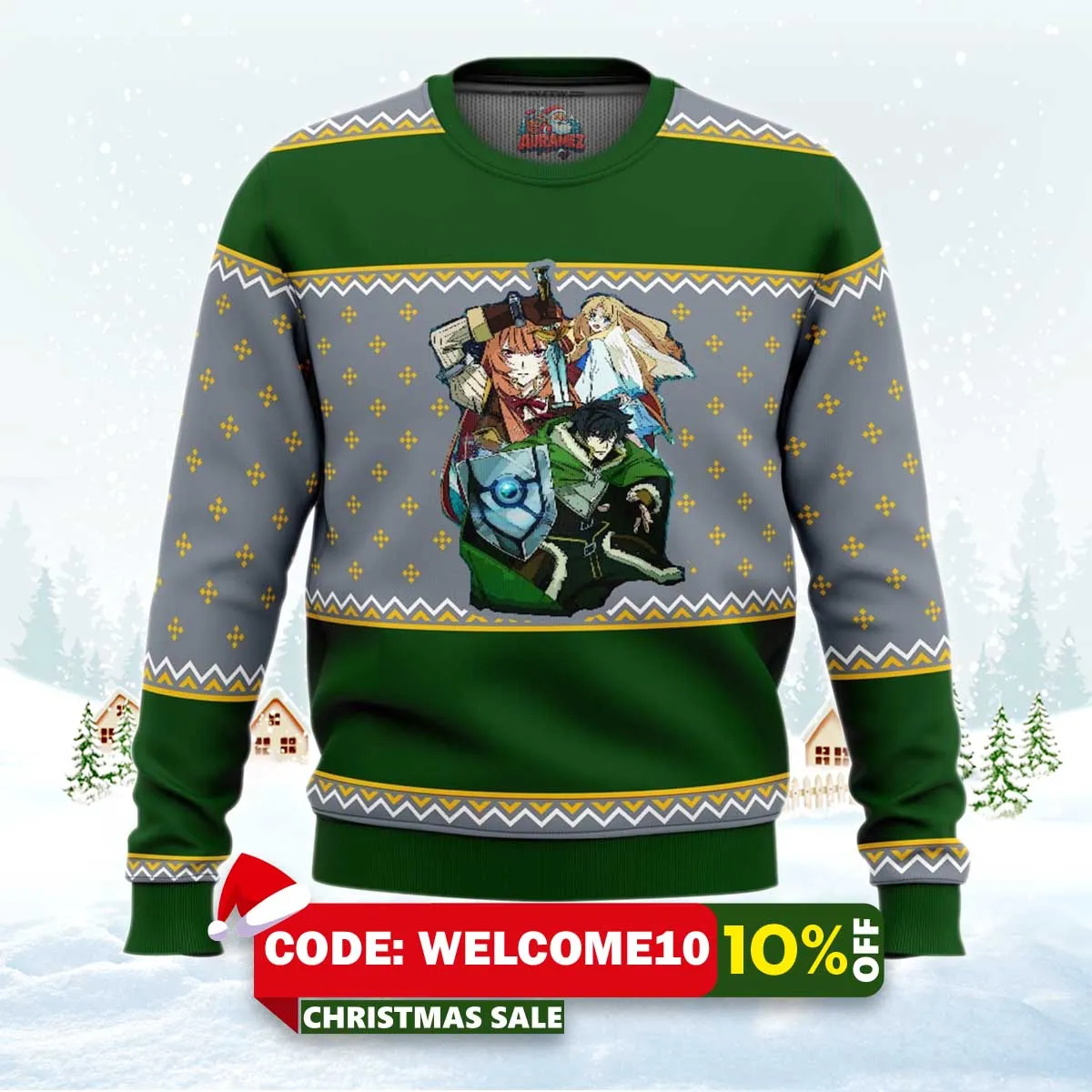 rising of the shield hero characters ugly christmas sweater 1 rising of the shield hero characters ugly christmas sweater 1