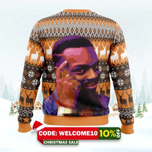 roll safe meme ugly christmas sweater 2