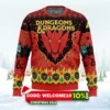 ruby dragon dungeons and dragons ugly christmas sweater 1