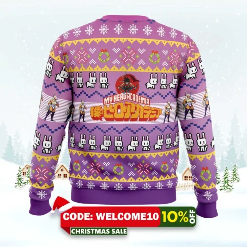 rumi usagiyama mirko my hero academia ugly christmas sweater 2