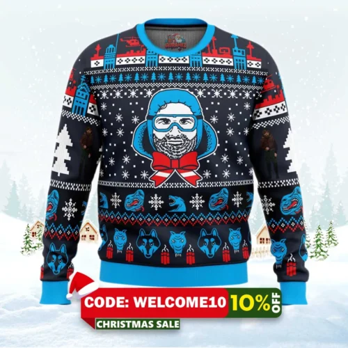 russell for the holidays the thing ugly christmas sweater 1