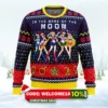 sailor moon in the name of the moon ugly christmas sweater 1