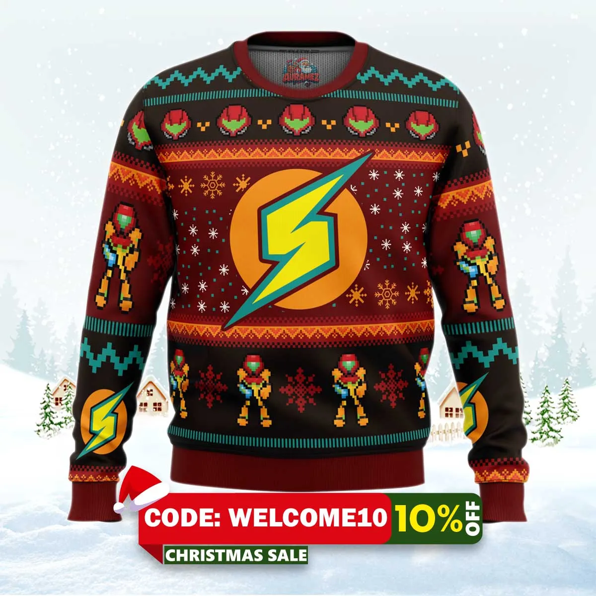 samus metroid ugly christmas sweater 1 samus metroid ugly christmas sweater 1