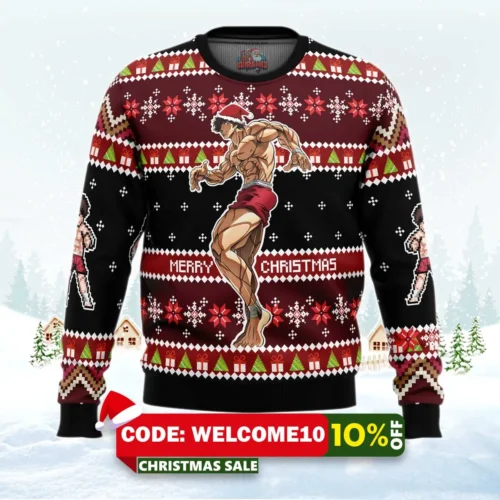 santa baki ugly christmas sweater 1