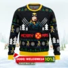 santa claws wolverine marvel ugly christmas sweater 1